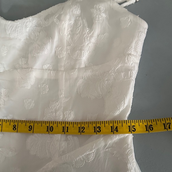 Princess Polly New Chapters Broderie Mini Dress White Floral Embroidery Size 8 - Picture 10 of 12